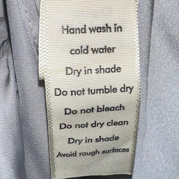 Baobab Marea One Shoulder Satin Maxi Dress in Plata Silver Size Medium - Picture 9 of 16